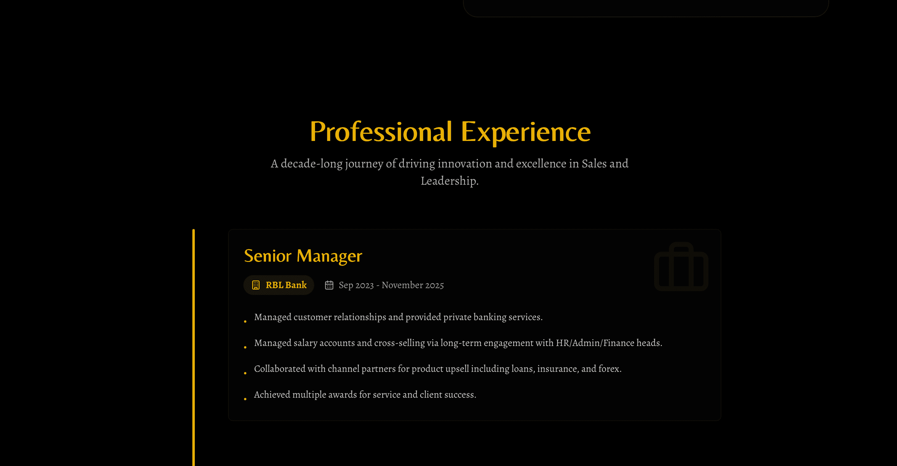 Ziya Murad Khan – Personal Branding Portfolio Experience Part 3